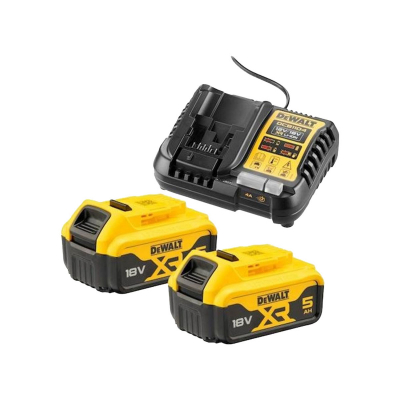 DeWalt batteri 18V 5Ah med laddare i gruppen Fallskydd & Skerhet / Solcellsfretag hos Stllning.se (SQ-DCB1104P2)